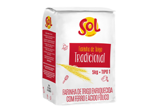 FARINHA TRIGO FARDO " SOL " 5X5KG "