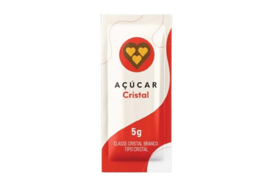 ACUCAR SACHE " CRISTAL " 3 CORACOES C/400X5GR HOTEL