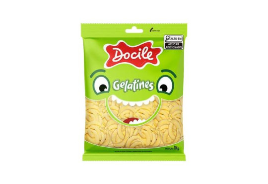 CONF.DOCILE GELATINA BANANA " PACOTAO " 1KG