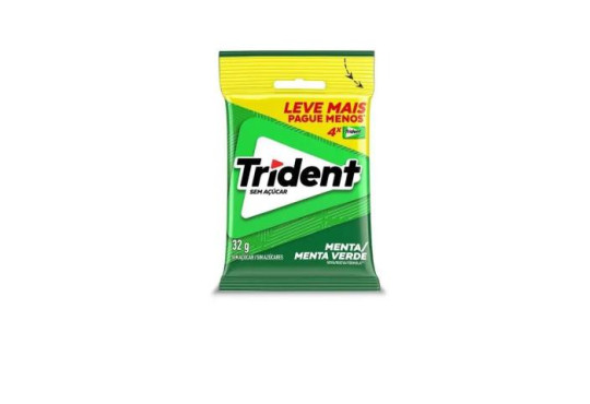 CHICLE TRIDENT. LEVEMAIS MENTA " SACHE " C/ 4 X 5