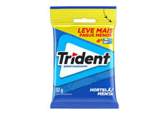 CHICLE TRIDENT. LEVEMAIS HORTELA " SACHE " C/ 4 X 5