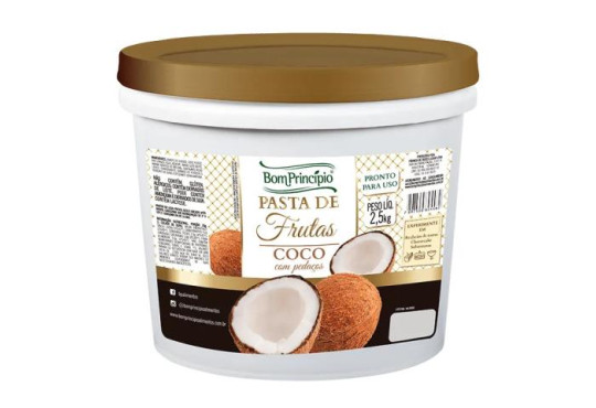 DOCE PASTA DE FRUTA " COCO " BOM PRINCIPIO BALDE 2.5KG