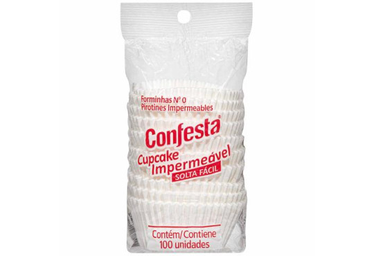 FORMA P/ BRIGAD. CONFESTA N-3 BRANCA 10X100