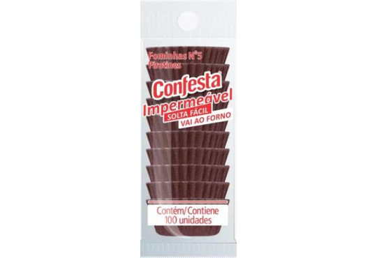 FORMA P/ BRIGAD. CONFESTA N-5 MARROM 10X100