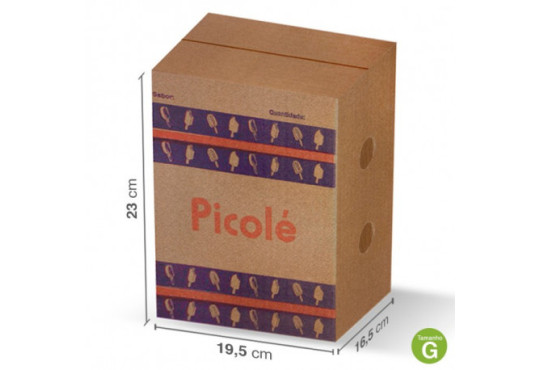 CAIXA P/PICOLE PARDA MEDIA VIVABOX C/50 UNIDADES