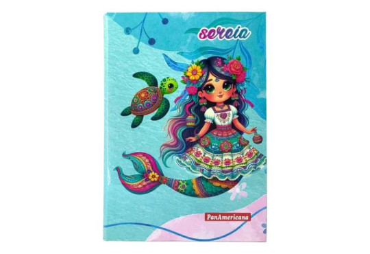 ESC. CADERNO/ ESP.C.D. 5X96FLH FEMININO SEREIA 1/4 PEQ. PANAMERICANA REF:7529