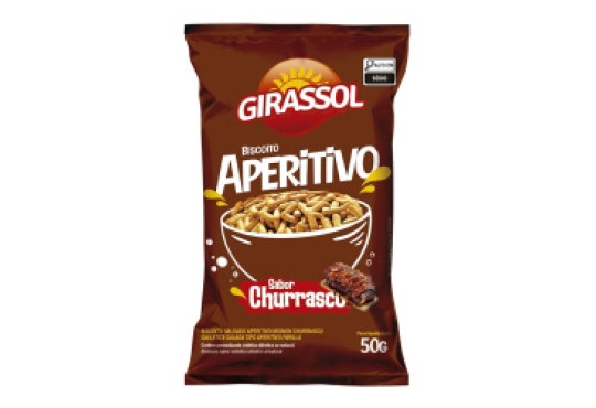BISCOITO SALG. GIRASSOL APERITIVO CHURRASCO 50GR