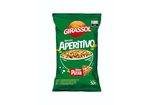 BISCOITO SALG. GIRASSOL APERITIVO PIZZA 50GR