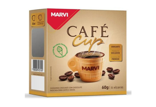 SORV. MARVI COPO CAFE CUP C/CHOCOLATE CROCANTE XICARA C/30