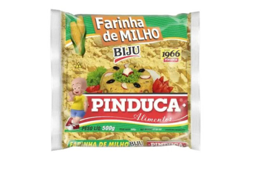 FARINHA MILHO BIJU " PINDUCA 500GR " AMARELA
