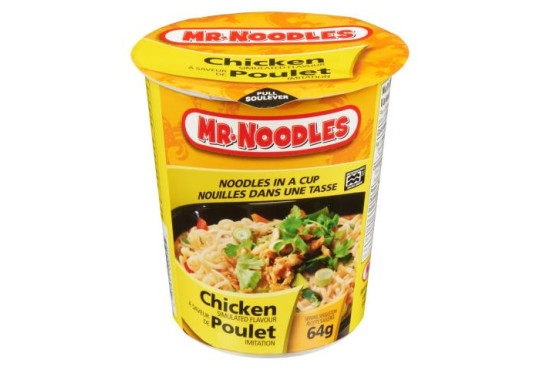 MASSA. MR.NOODLES " CHICKEN/POLLO/FRANGO 64GR POTE MICROONDAS