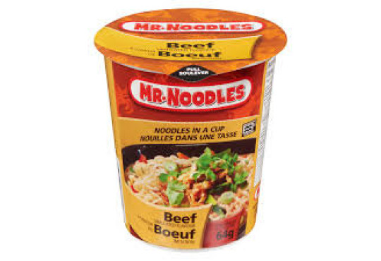 MASSA. MR.NOODLES " CARNE 64GR POTE MICROONDAS