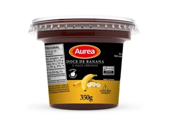 DOCE FRUTA AUREA BANANA E MACA 350GR