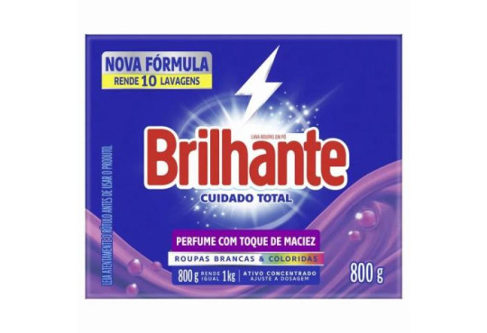 SABAO PO BRILHANTE CUIDADO TOTAL # C A I X A # 800GR