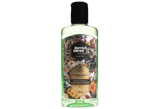 LIMPADOR PERFUMADO BARRIGA VERDE CONCENTRADO CAPIM LIMAO 140ML