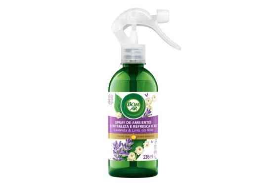 SPRAY AMBIENTES BOM AR LAVANDA E LIRIO DO VALE 236ML