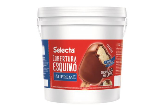 SORV. SELECTA COBERTURA ESKIMO CHOC. AO LEITE 12KG BALDE SUPREME