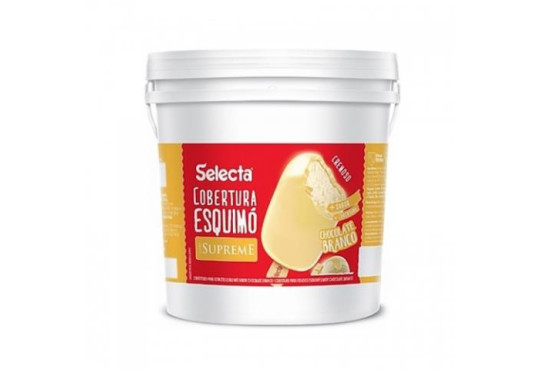 SORV. SELECTA COBERTURA ESKIMO CHOC. BRANCO 12KG BALDE SUPREME