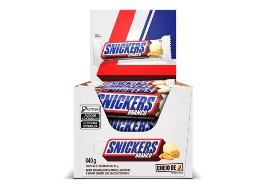CHOC. /SNICKERS BRANCO C/20X42GR