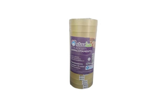 FITA # DUREX LARGA # STARLUX 18MMX50MT C/13 ROLOS PACOTE