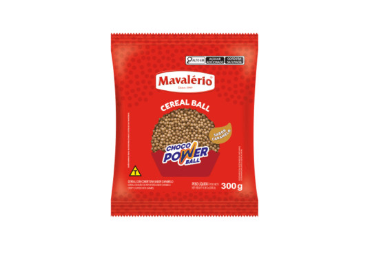MAVALERIO CHOCO POWER BALL  % CARAMELO % MICRO 300GR PEQUENO