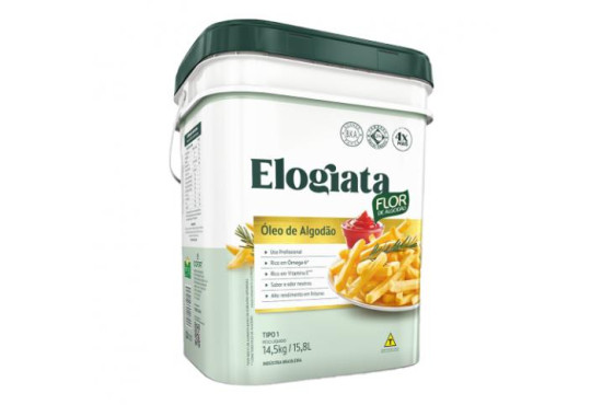 OLEO DE ALGODAO ELOGIATA BALDE 14.5KG