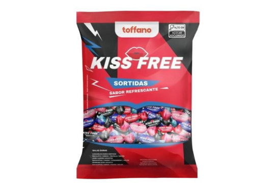 BALA TOFFANO KISS FREE SORTIDA 500GR