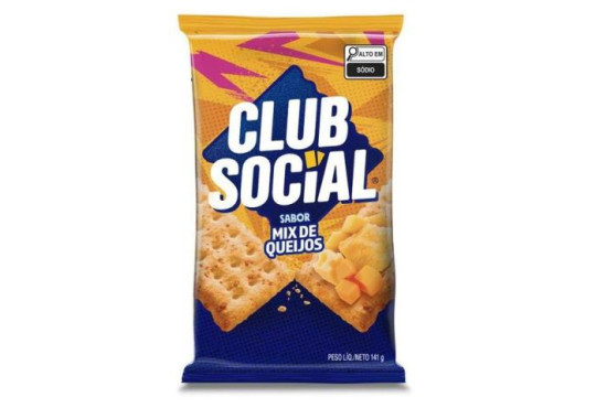 BISCOITO CLUB SOCIAL " MIX DE QUEIJOS " 144GR