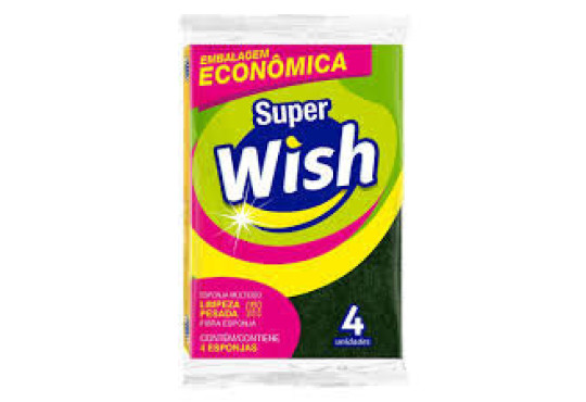 ESPONJA SUPER WISH C/4