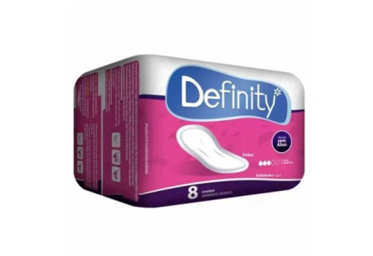 ABS. " DEFINITY " S/ABAS SUAVE C/8 UNIDADES