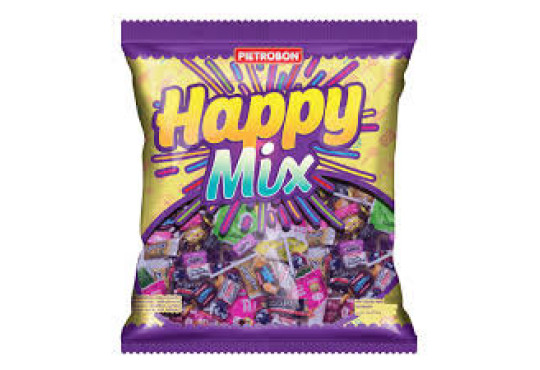 BALA PIETROBOM C/PIRULITO PIETROBOM HAPPY MIX 600GR PACOTE