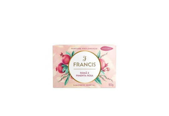 SABONETE FRANCIS CAIXA ROSA ( ROMA E PIMENTA ROSA ) 6X90GR