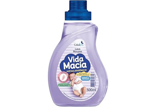 SABAO LIQUIDO LAVAROUPAS INFANT. VIDA MACIA 500ML HIPOALERGENICO