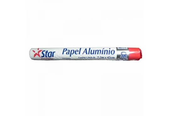PAPEL ALUMINIO " STAR " 30CM X 4MT