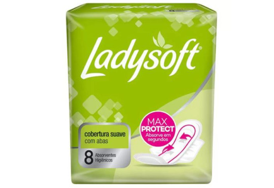 ABS. LADYSOFT C/ABAS SUAVE C/8 UNIDADES