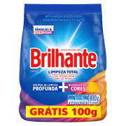 SABÃO PO BRILANTE SANITIZANTE SACHE LEVE 800GR PAGUE 700GR